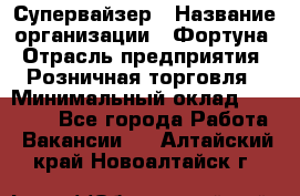 Супервайзер › Название организации ­ Фортуна › Отрасль предприятия ­ Розничная торговля › Минимальный оклад ­ 19 000 - Все города Работа » Вакансии   . Алтайский край,Новоалтайск г.